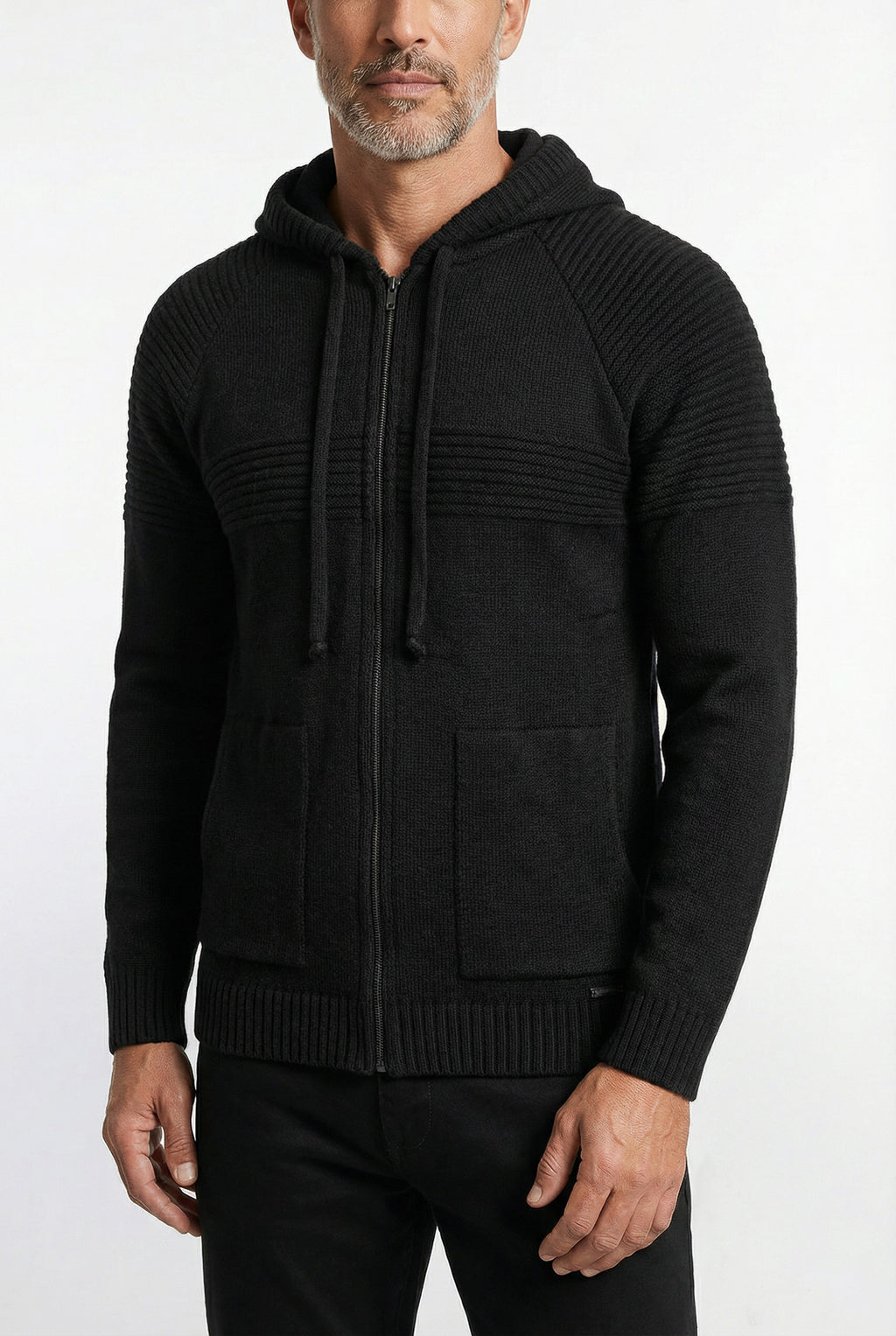 Jaqueta de malha manga raglan 50005