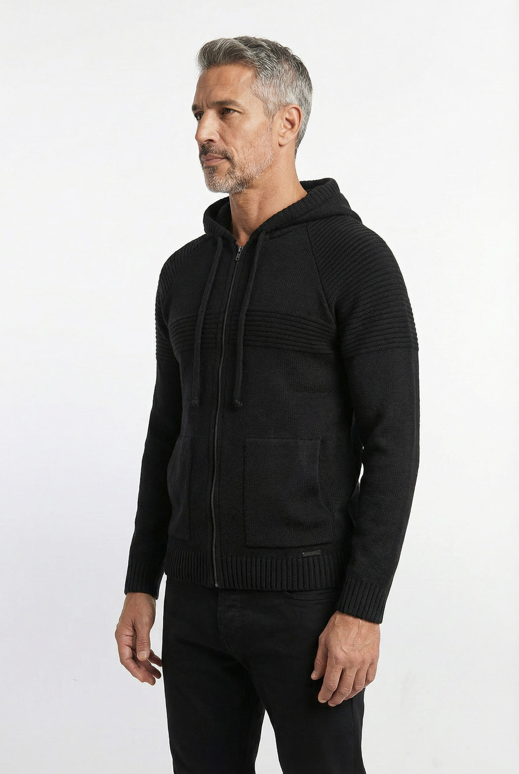 Jaqueta de malha manga raglan 50005