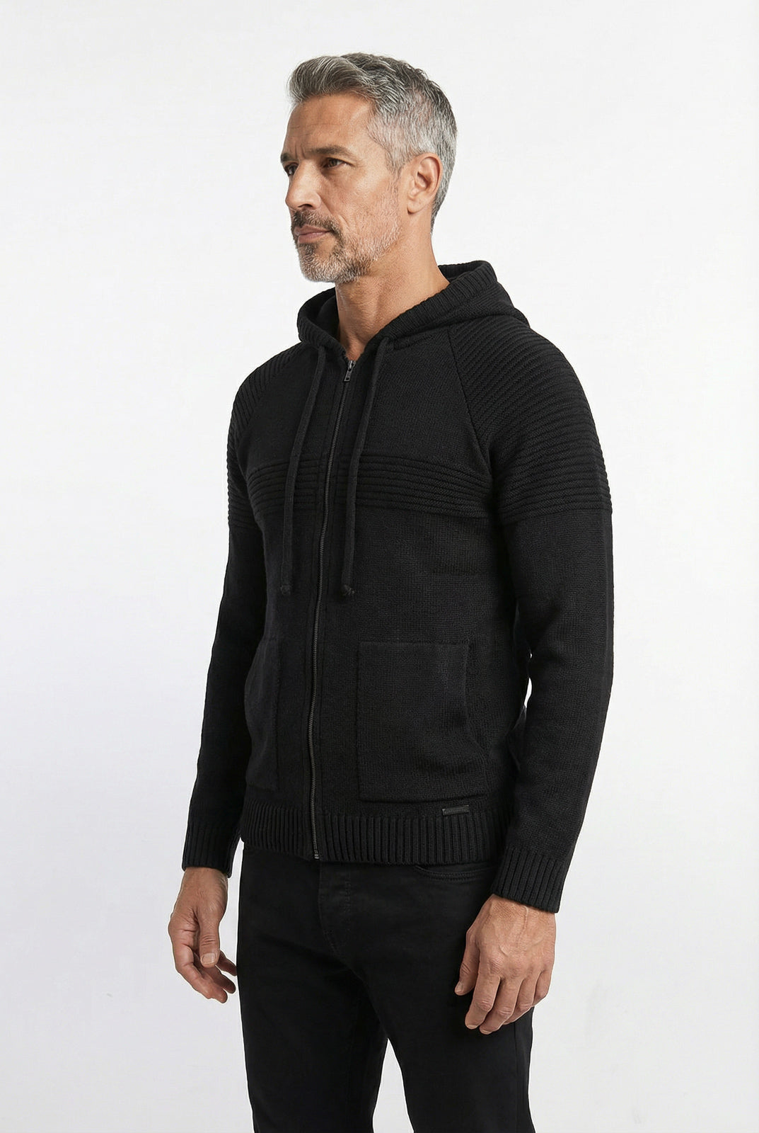Jaqueta de malha manga raglan 50005