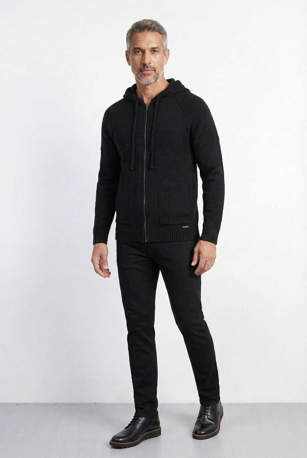 Jaqueta de malha manga raglan 50005