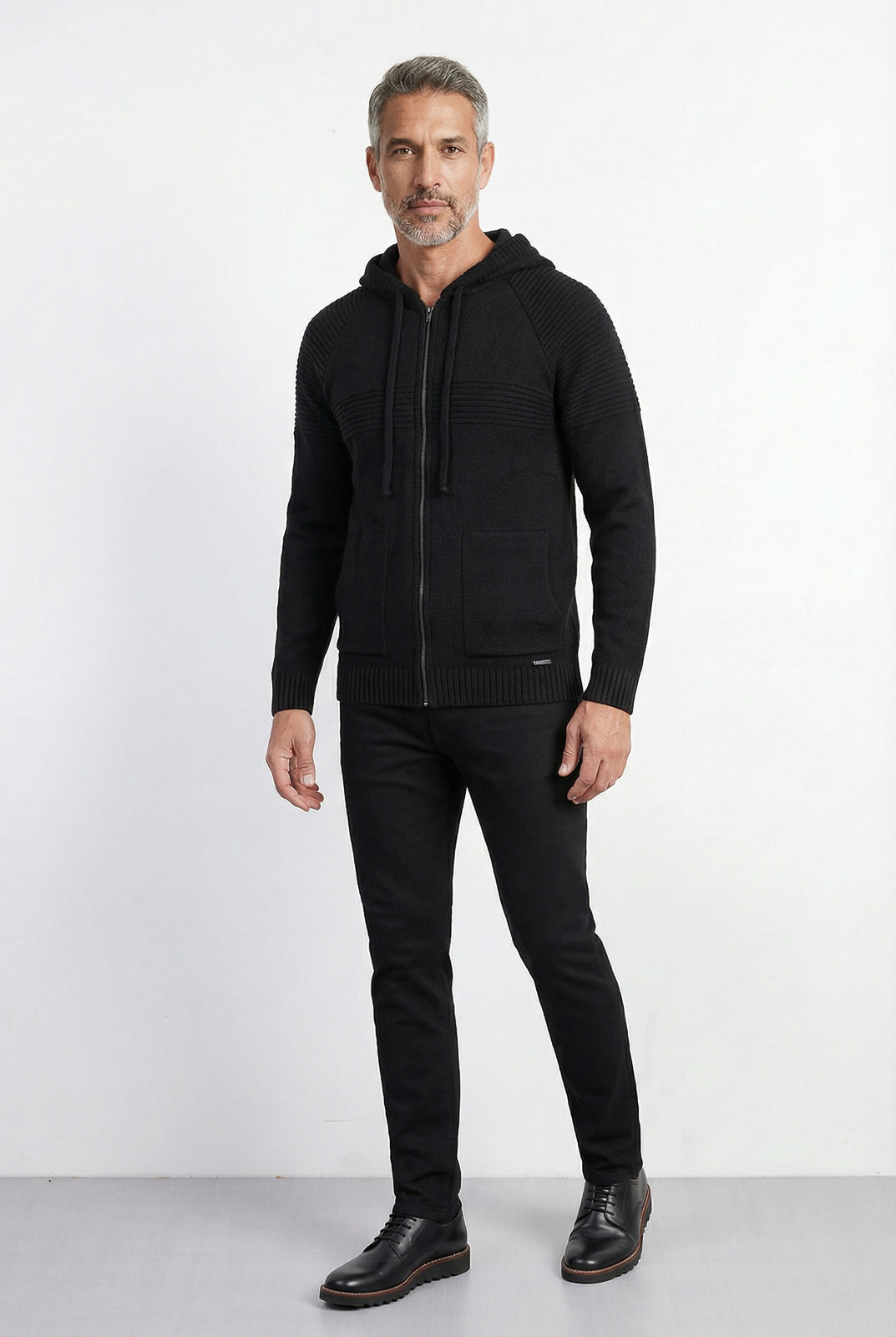 Jaqueta de malha manga raglan 50005