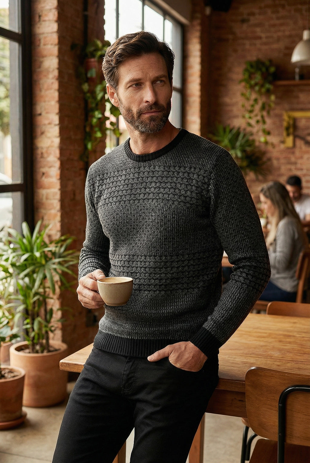 Blusão de malha masculino 50006