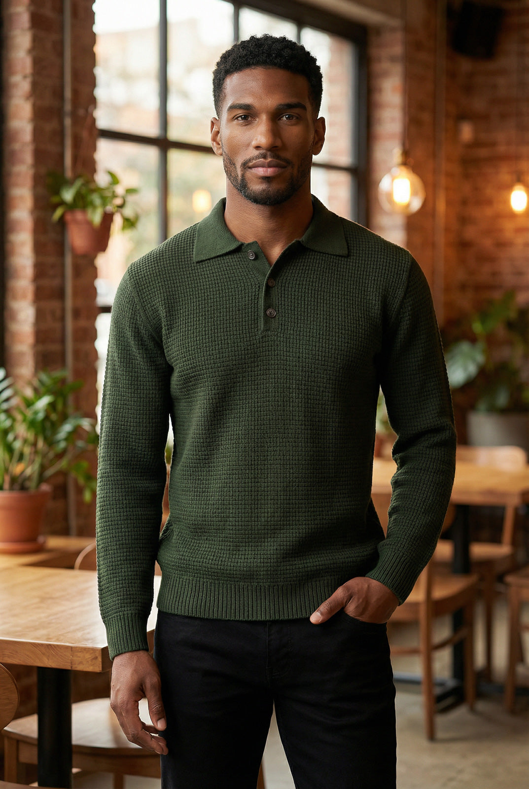 Blusão de malha masculino 50007