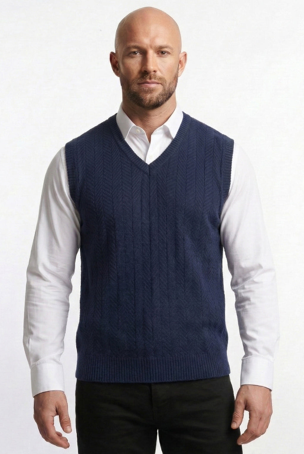 Colete de malha masculino 50009