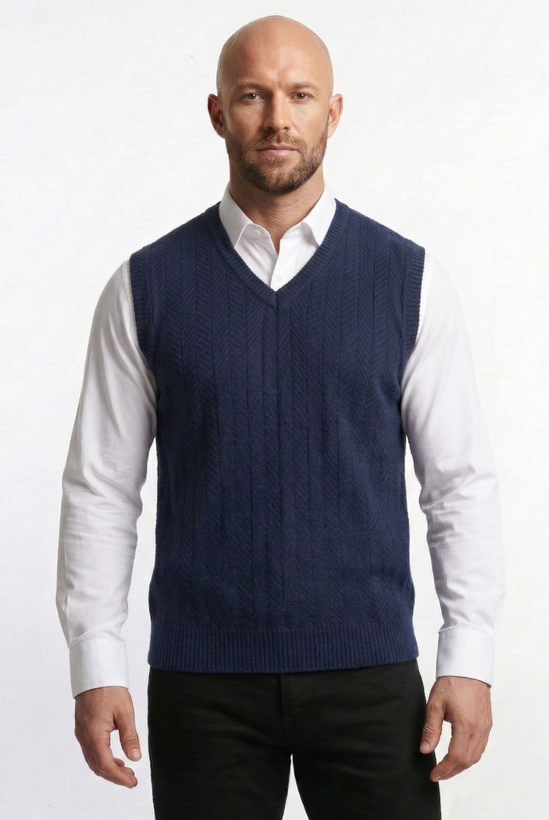 Colete de malha masculino 50009