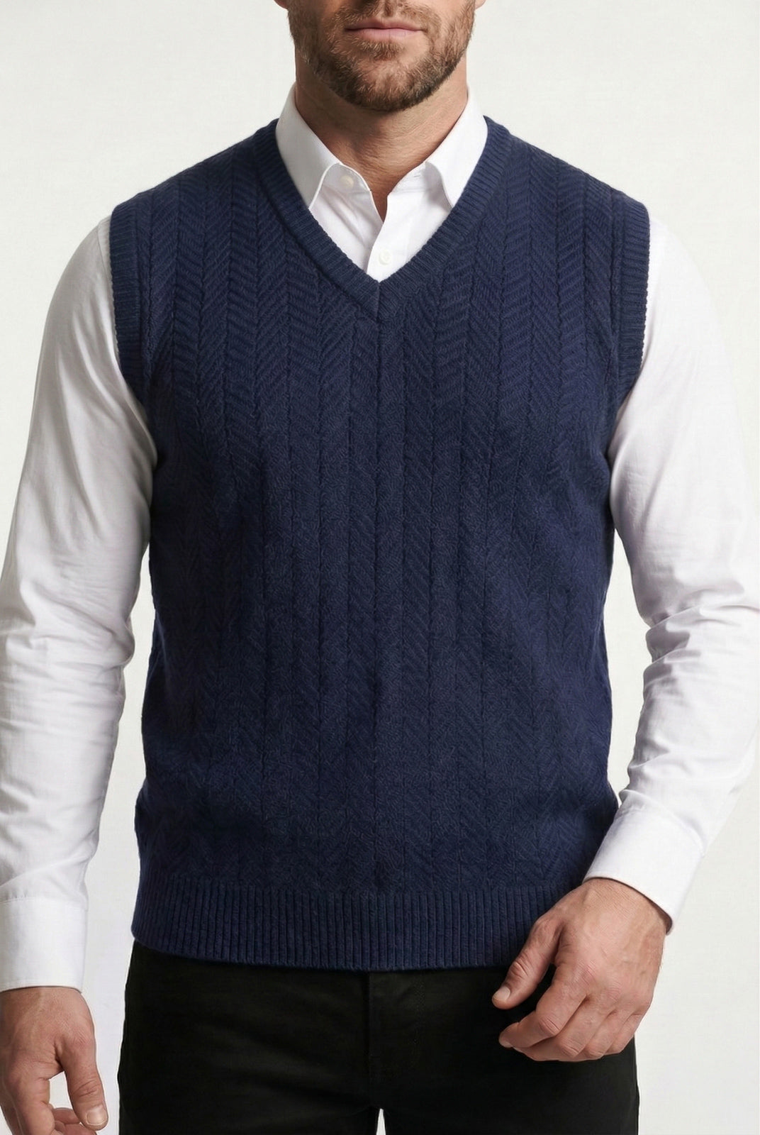 Colete de malha masculino 50009