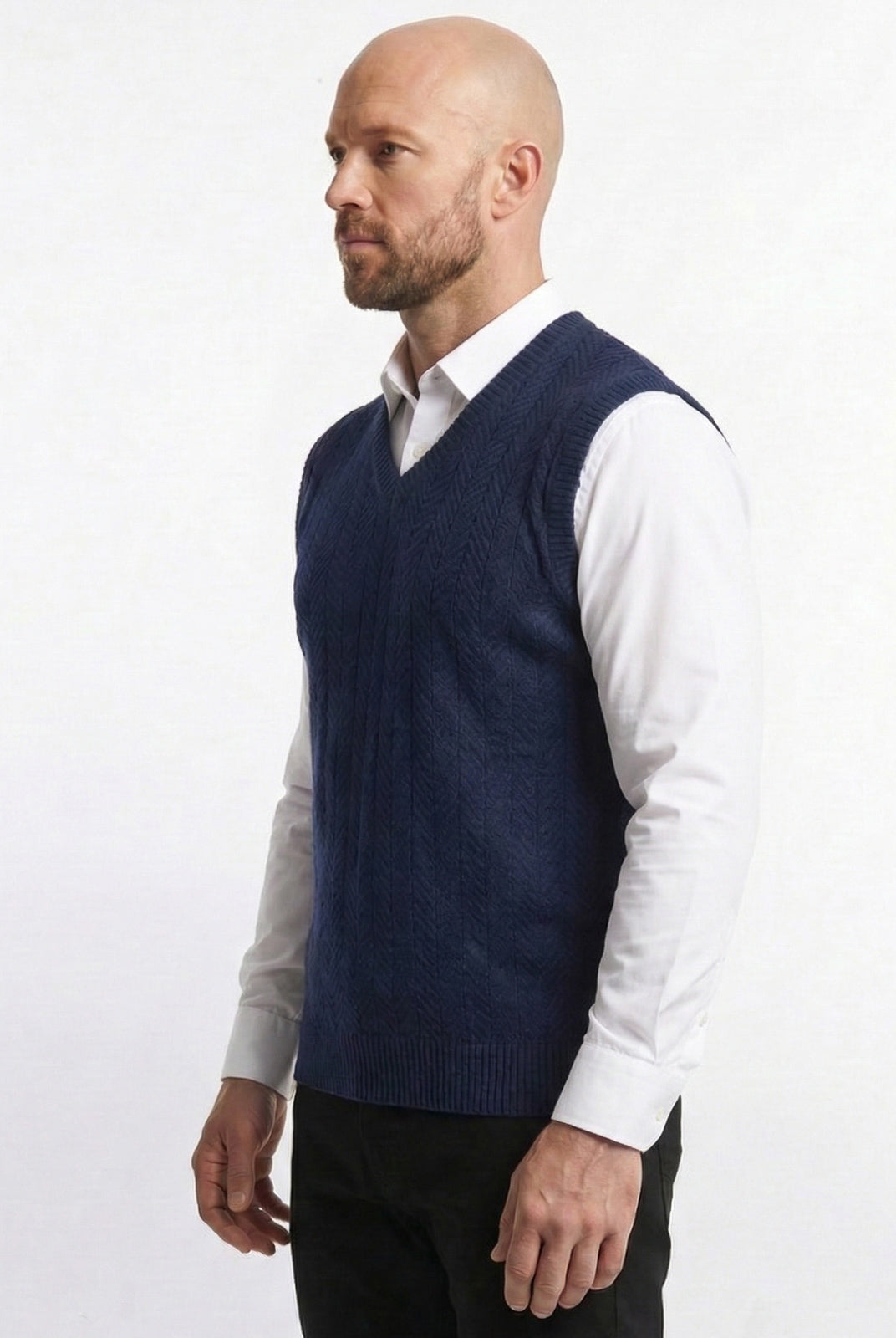 Colete de malha masculino 50009