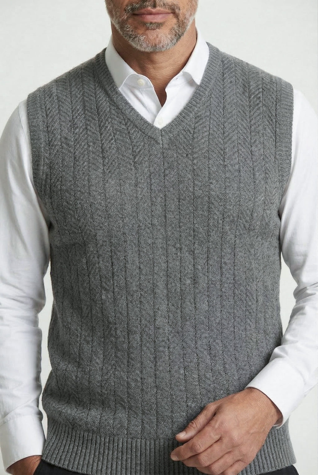 Colete de malha masculino 50009