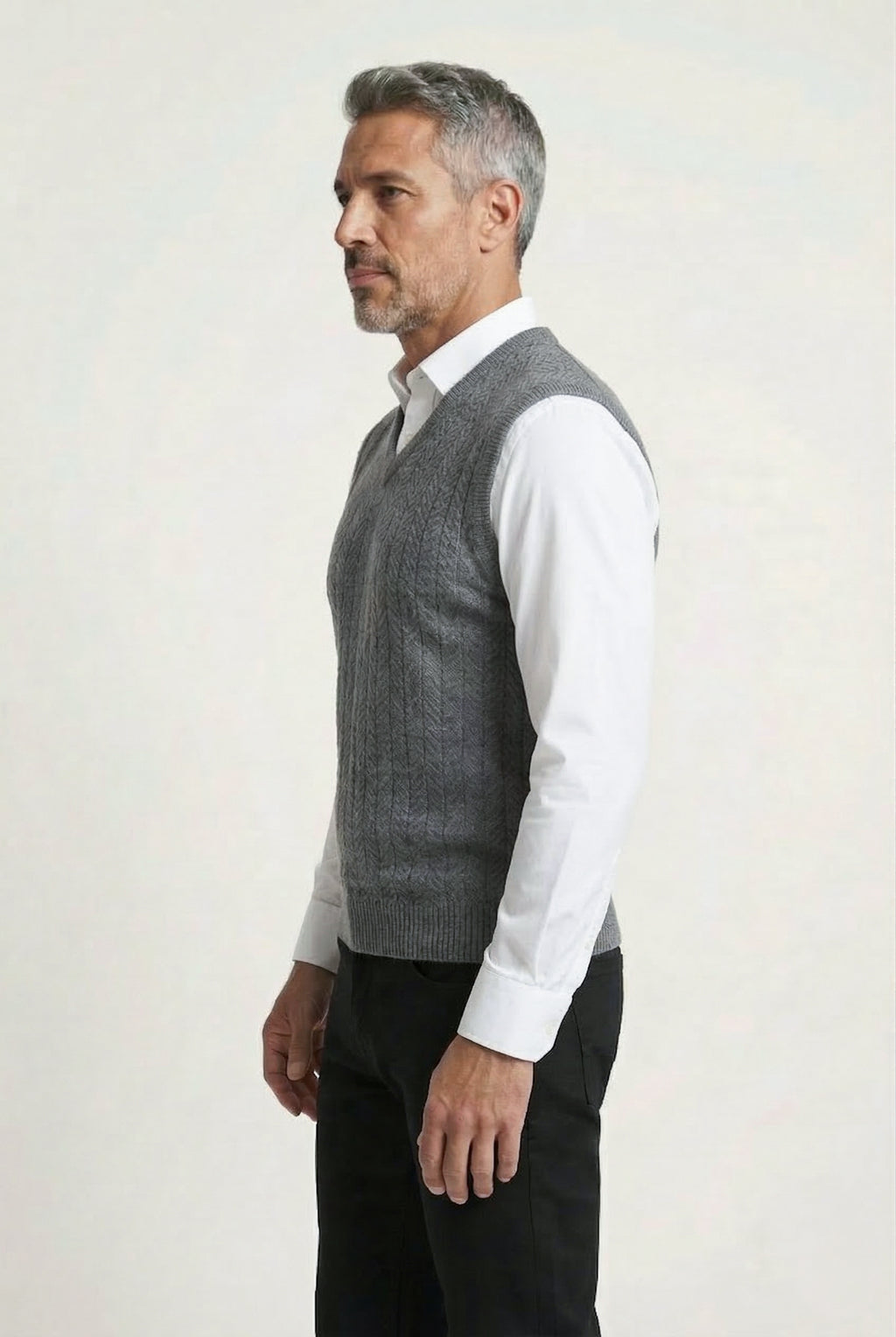 Colete de malha masculino 50009