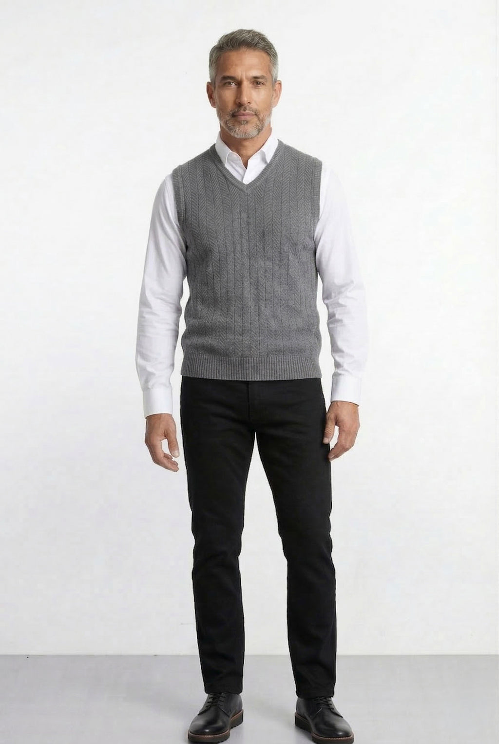 Colete de malha masculino 50009