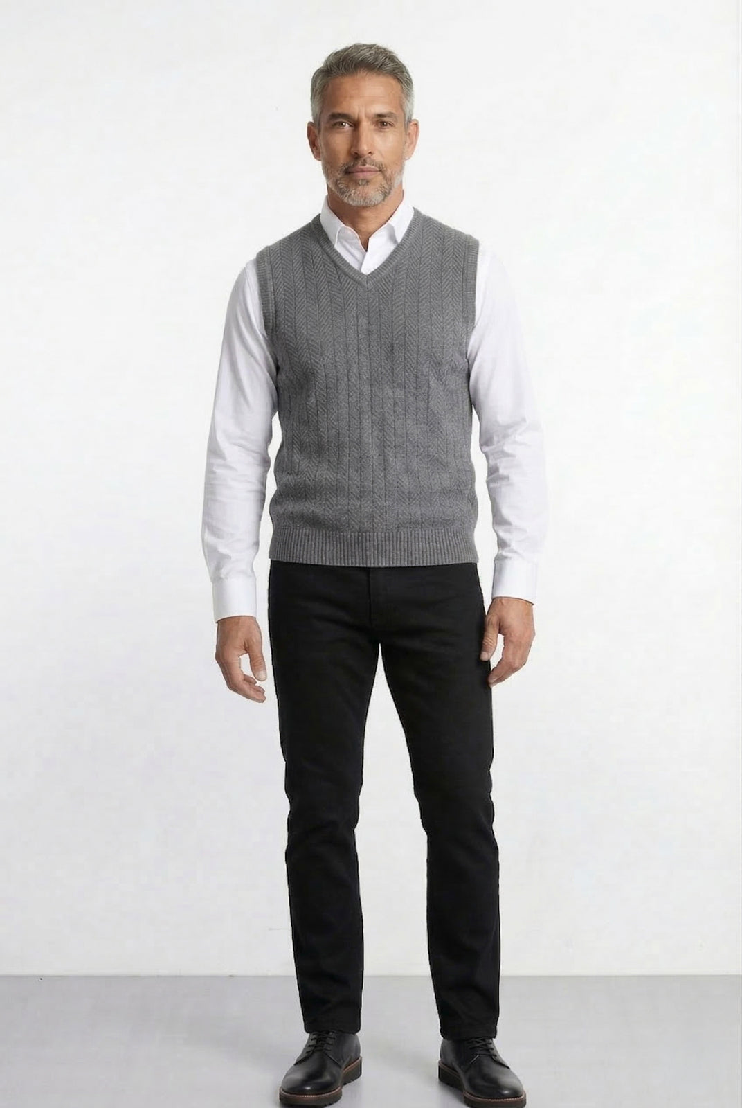 Colete de malha masculino 50009