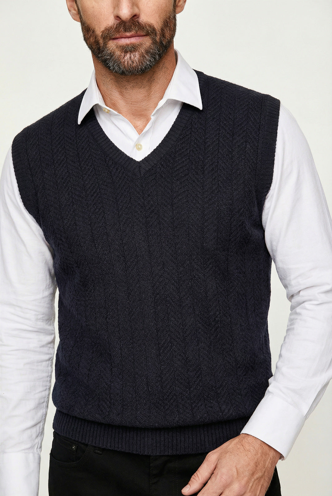 Colete de malha masculino 50009
