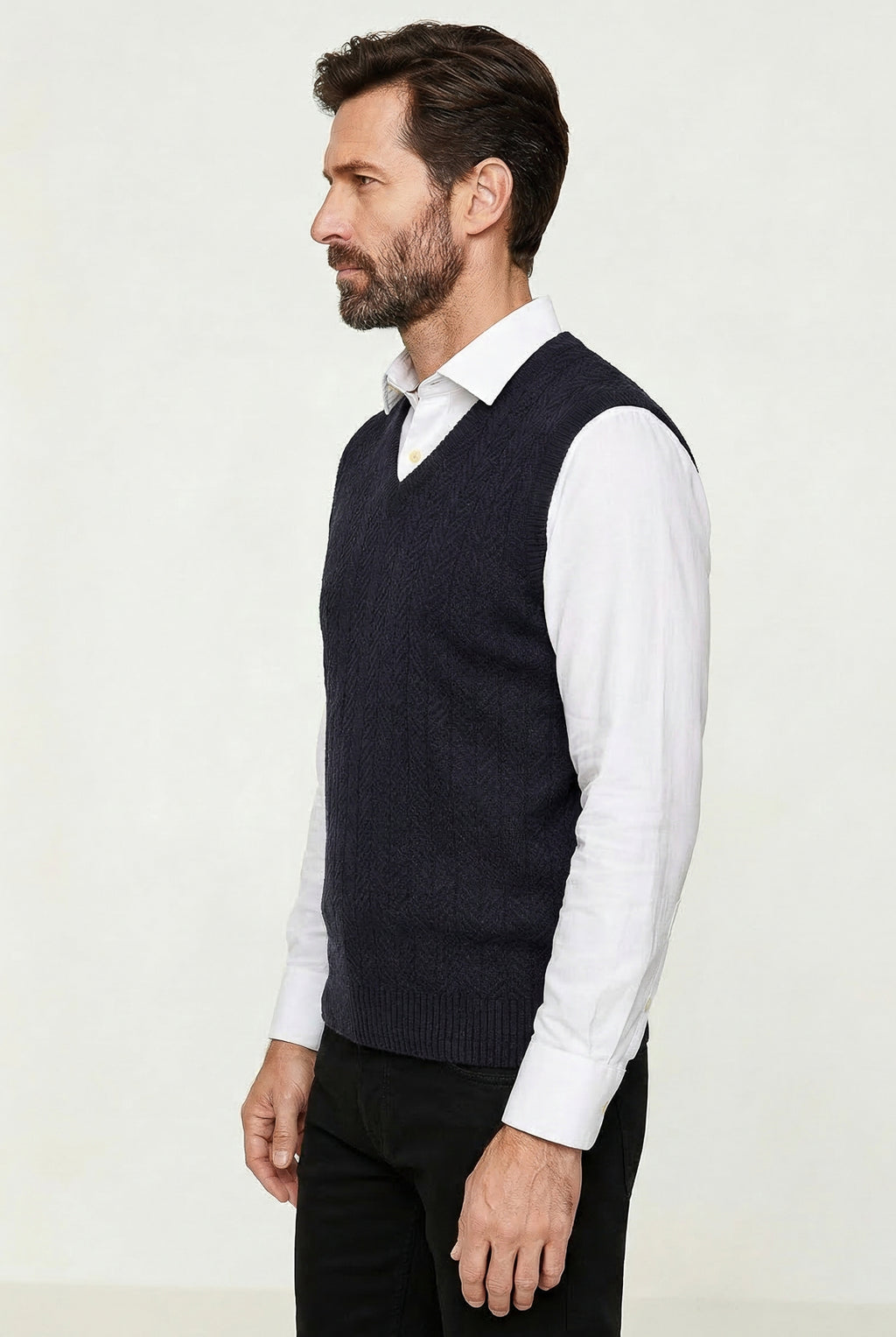 Colete de malha masculino 50009