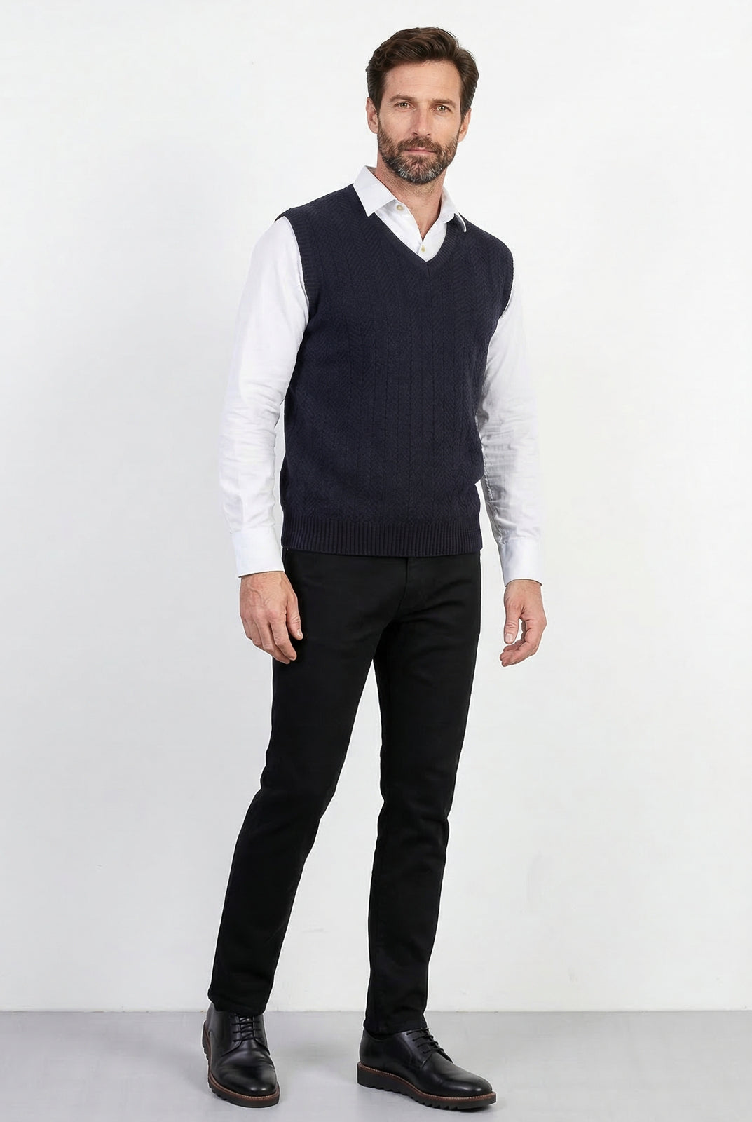 Colete de malha masculino 50009