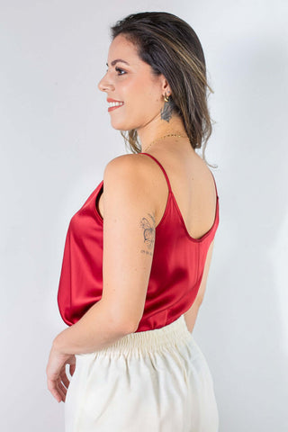 Blusa feminina de alcinha cetim 71103