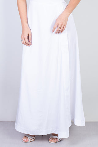 Vestido longo de viscose slub transpassado 71116