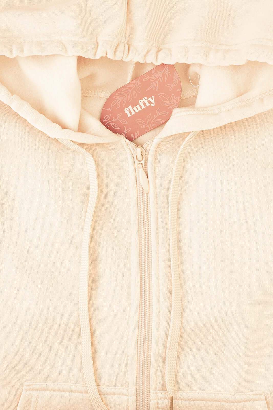 Jaqueta feminina moletinho com capuz 80001 - Enluaze