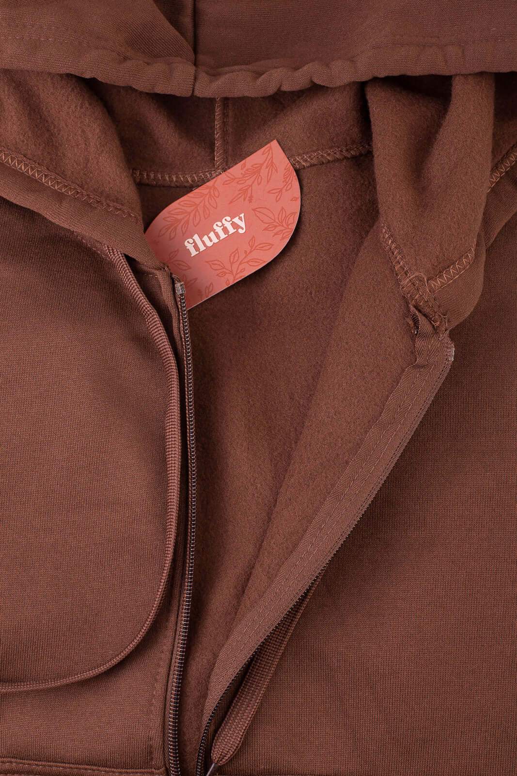 Jaqueta feminina moletinho com capuz 80001 - Enluaze