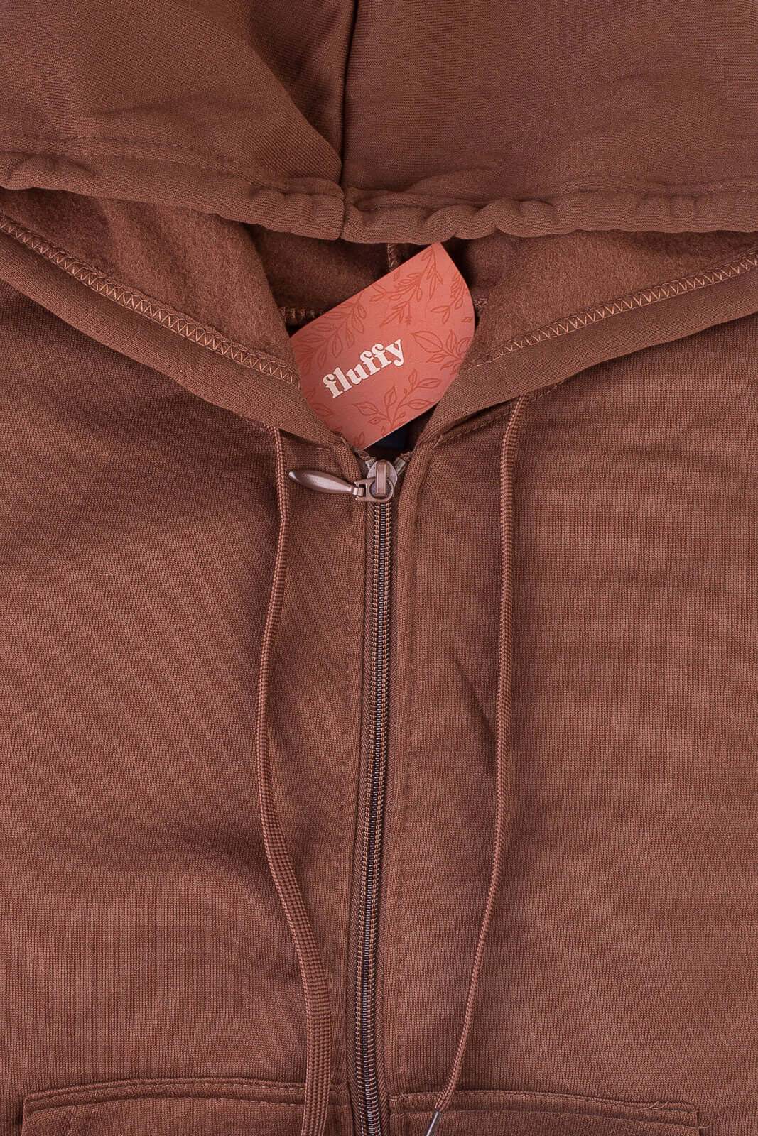 Jaqueta feminina moletinho com capuz 80001 - Enluaze