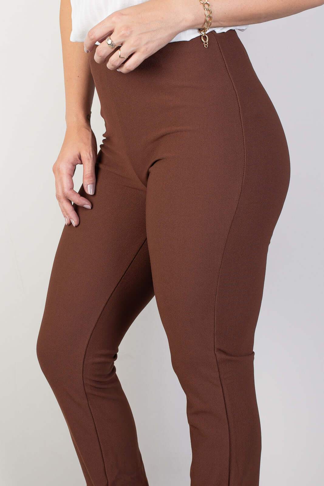 Calça flare cintura alta feminina 80020 - Enluaze