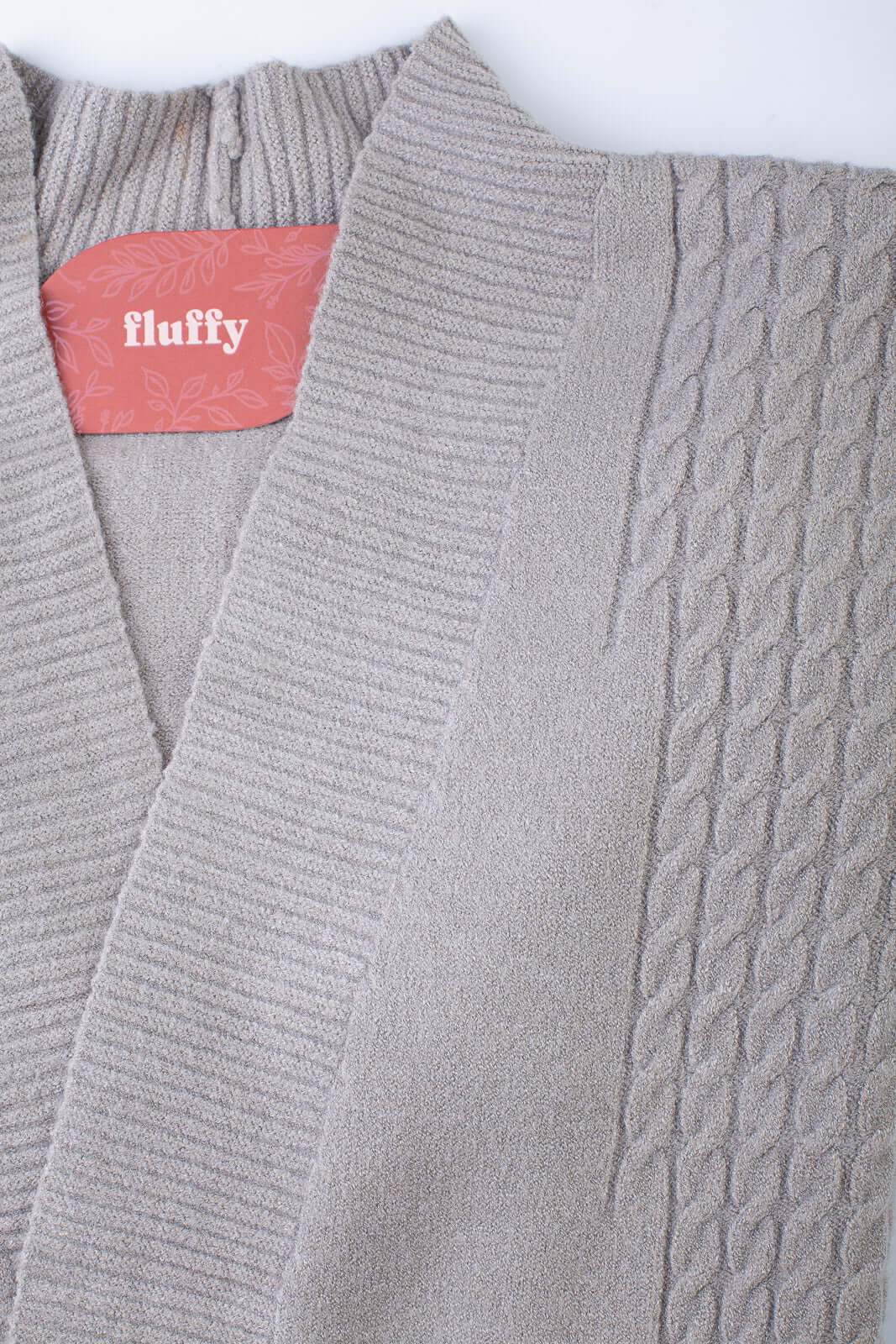 Cardigan alongado feminino com bolsos 81131 - Enluaze