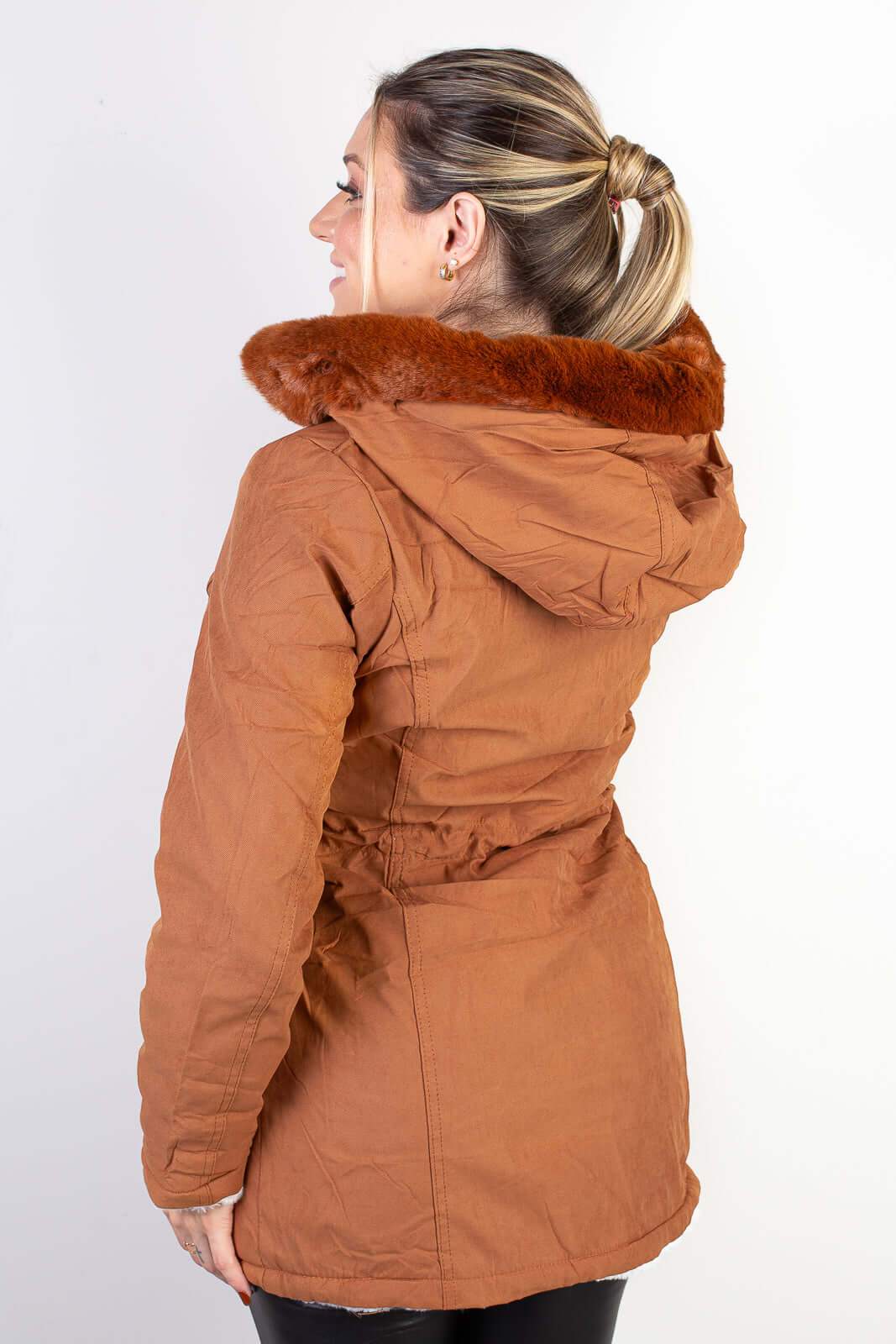 Jaqueta feminina de sarja reversível 84282 - Enluaze