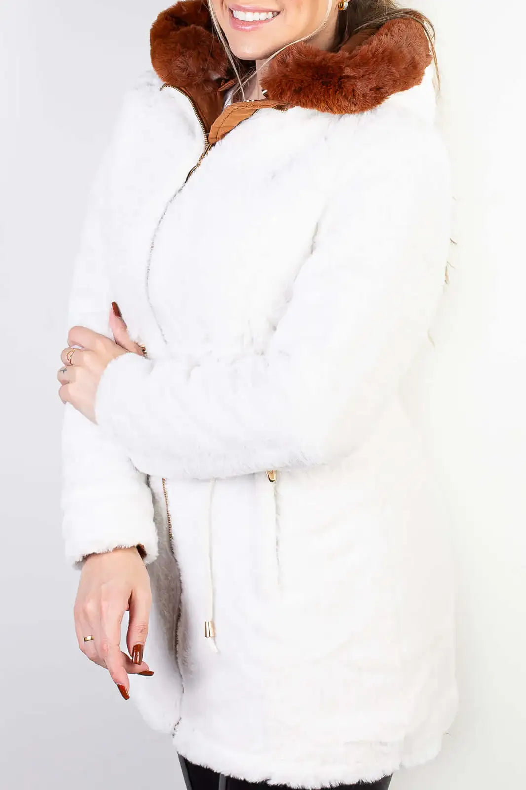 Jaqueta feminina de sarja reversível 84282 - Enluaze