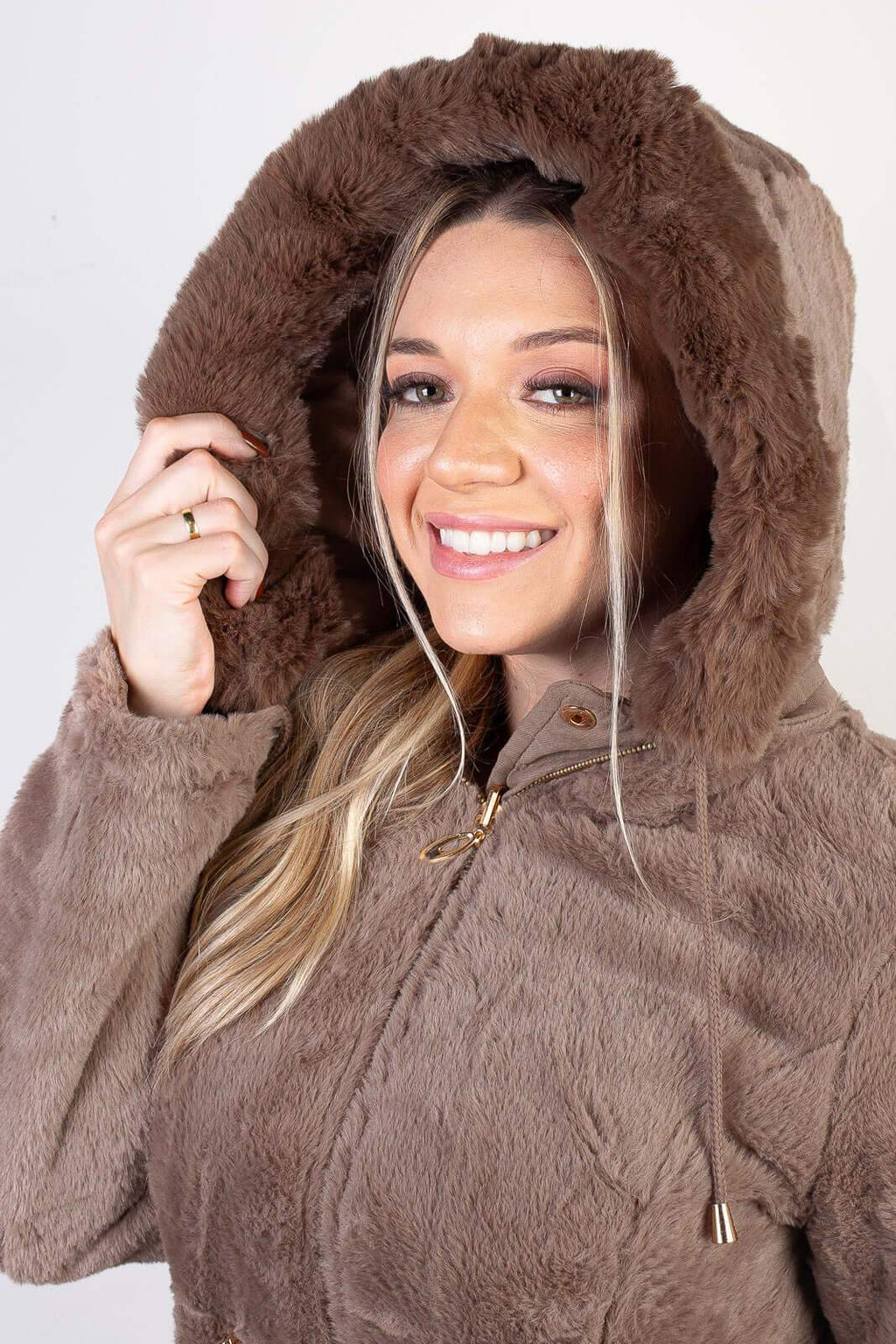 Jaqueta feminina de sarja reversível 84282 - Enluaze