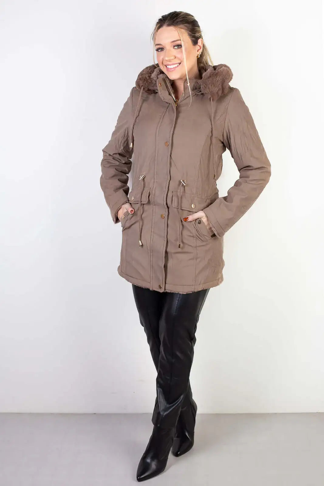 Jaqueta feminina de sarja reversível 84282 - Enluaze