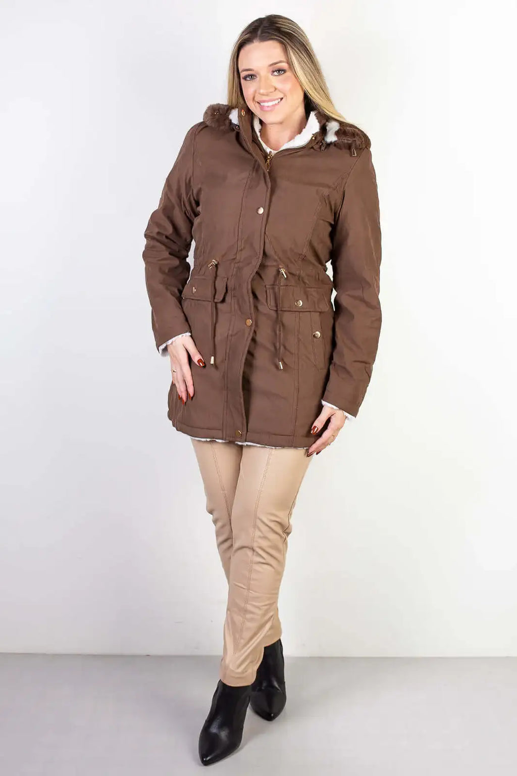 Jaqueta feminina de sarja reversível 84282 - Enluaze