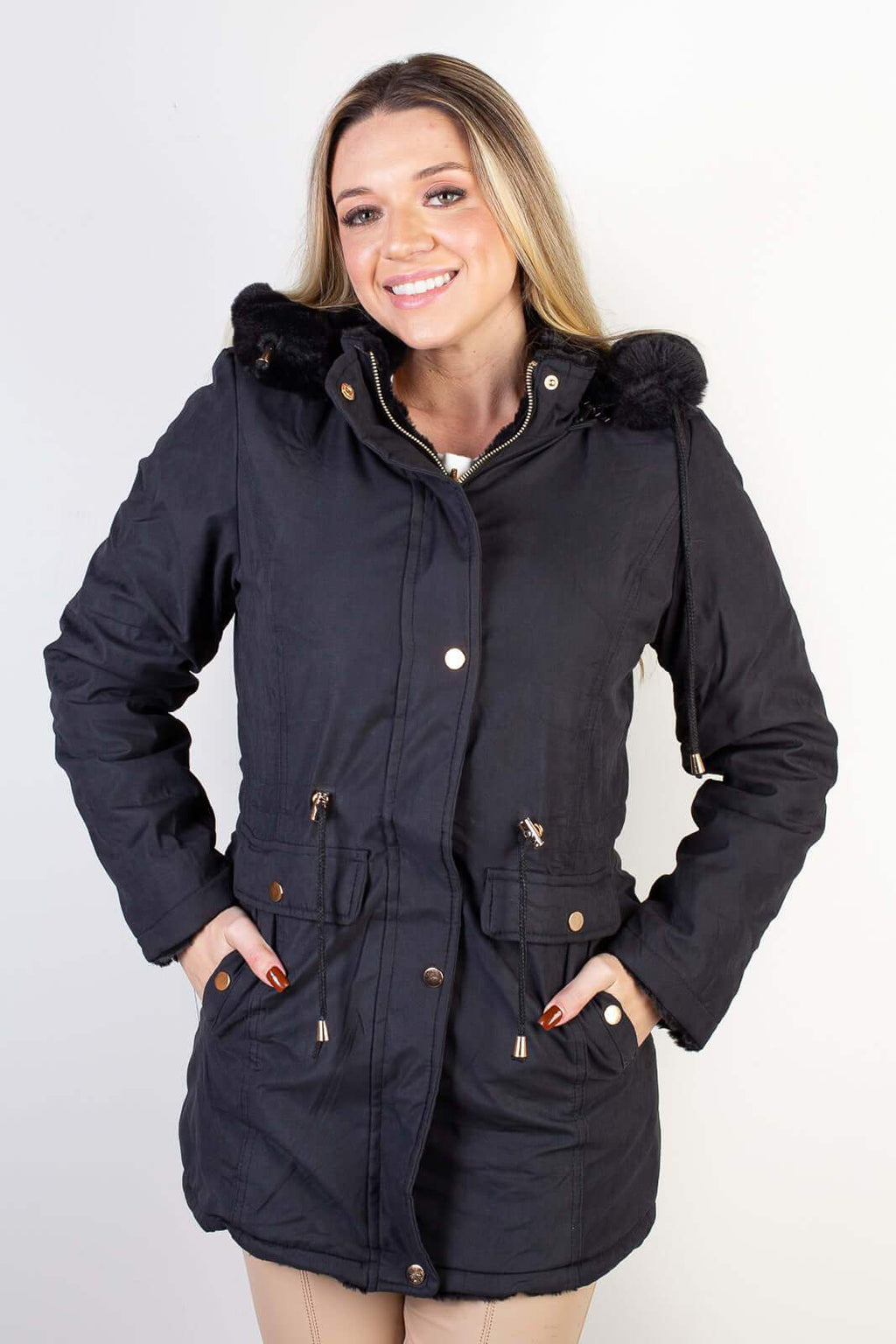 Jaqueta feminina de sarja reversível 84282 - Enluaze