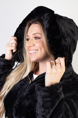 Jaqueta feminina de sarja reversível 84282