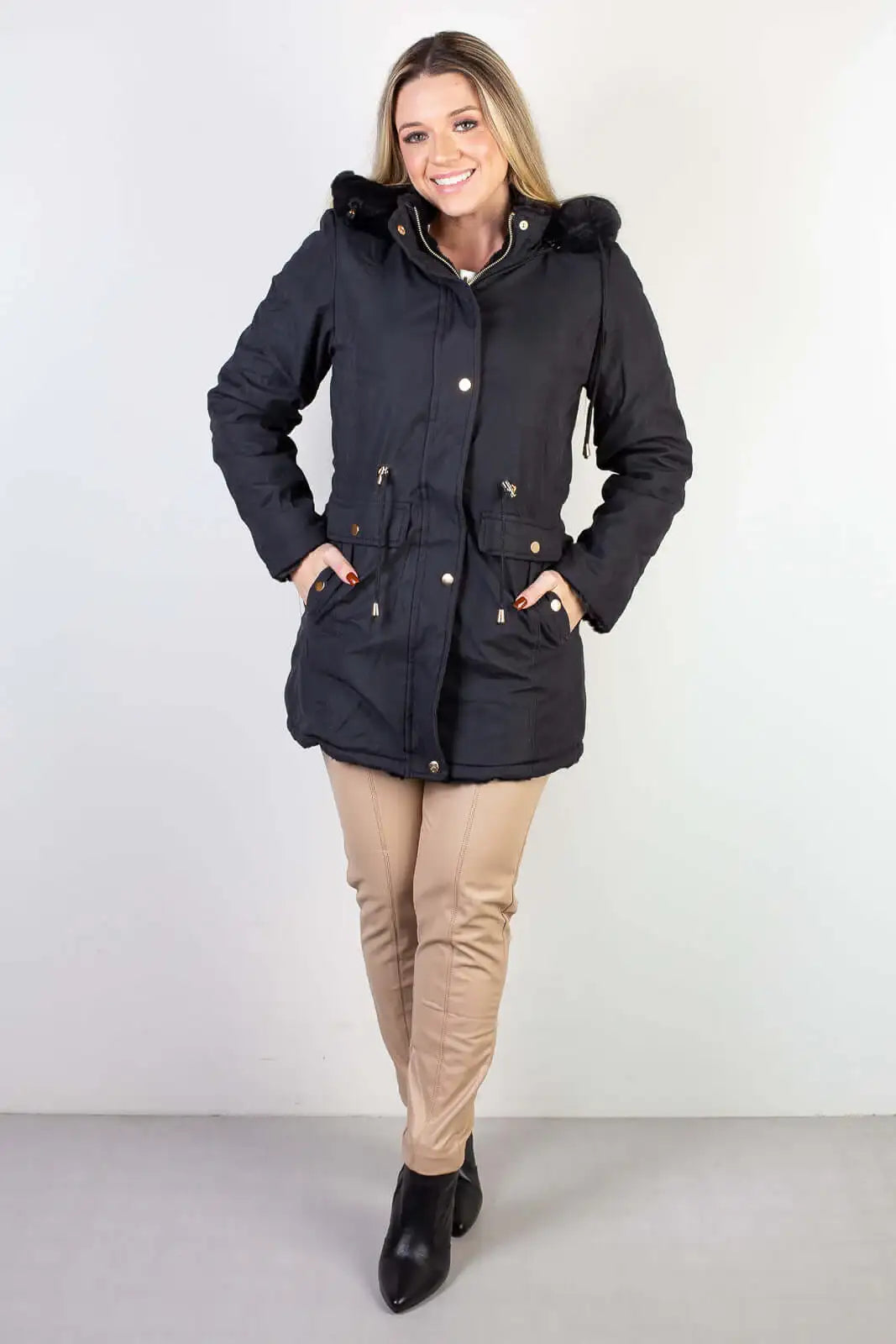 Jaqueta feminina de sarja reversível 84282 - Enluaze