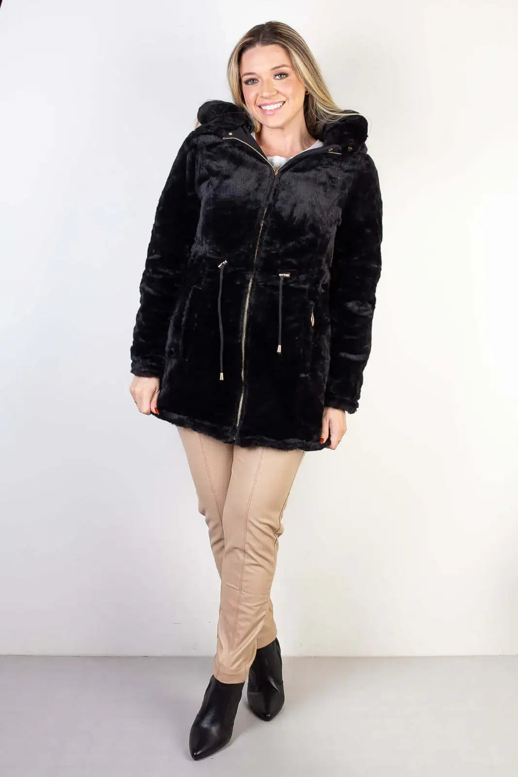 Jaqueta feminina de sarja reversível 84282 - Enluaze