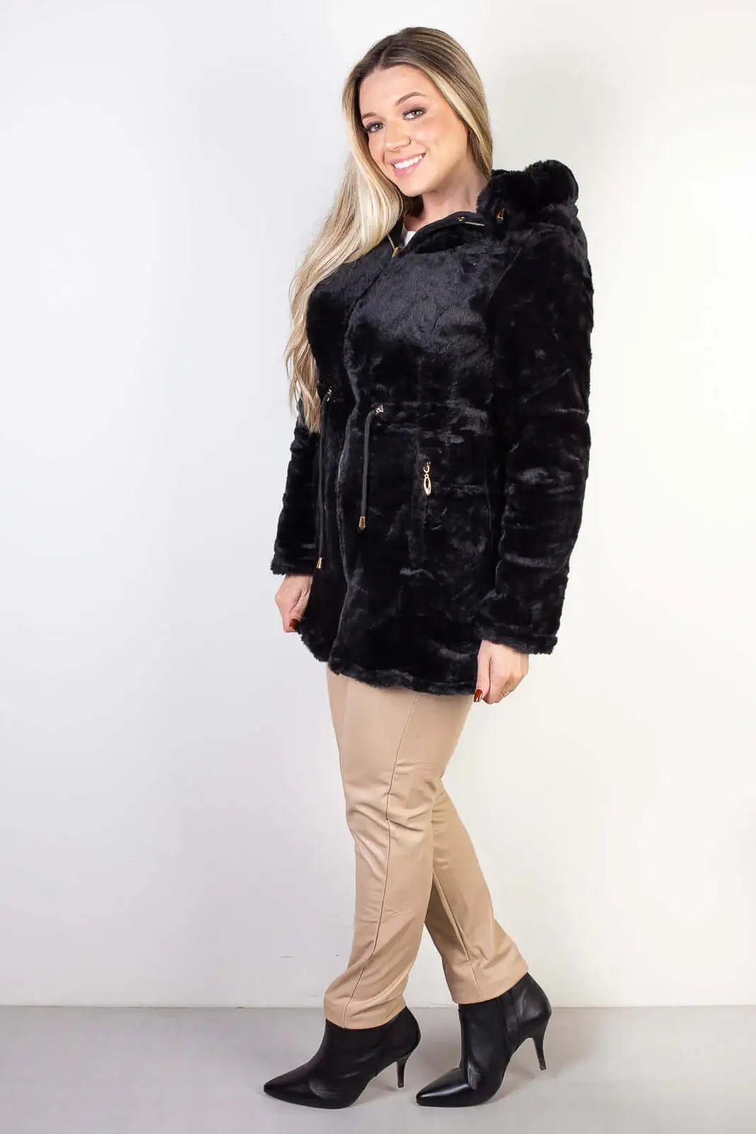 Jaqueta feminina de sarja reversível 84282 - Enluaze