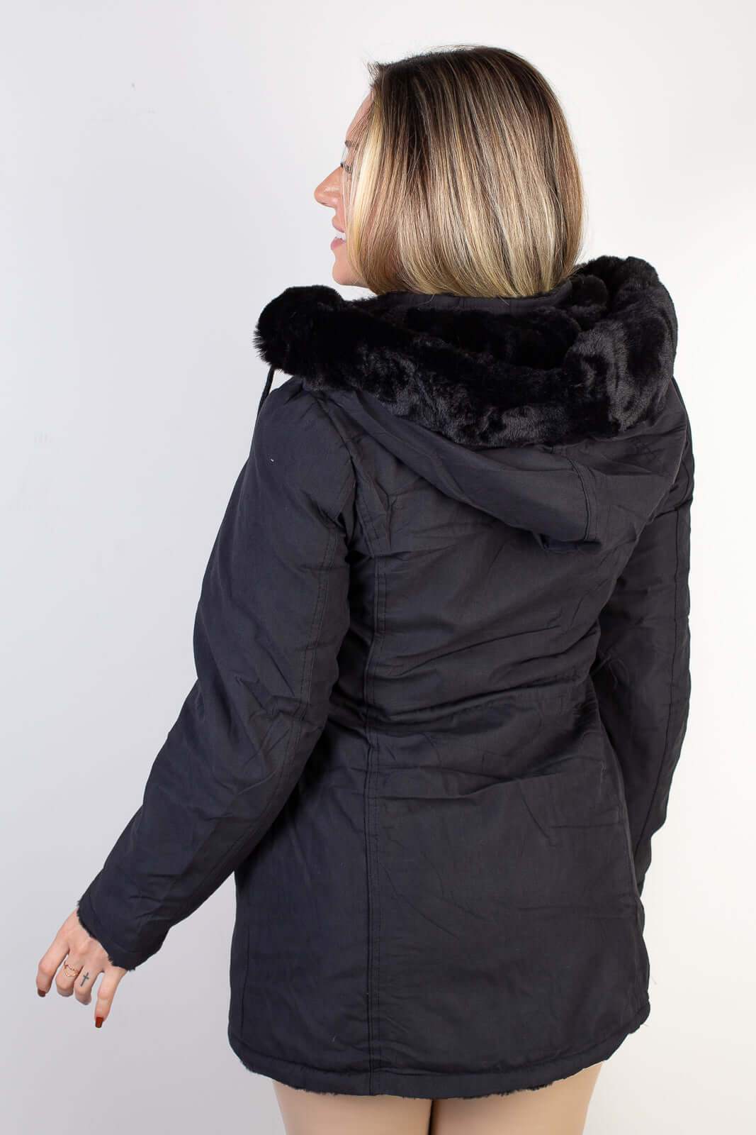 Jaqueta feminina de sarja reversível 84282 - Enluaze