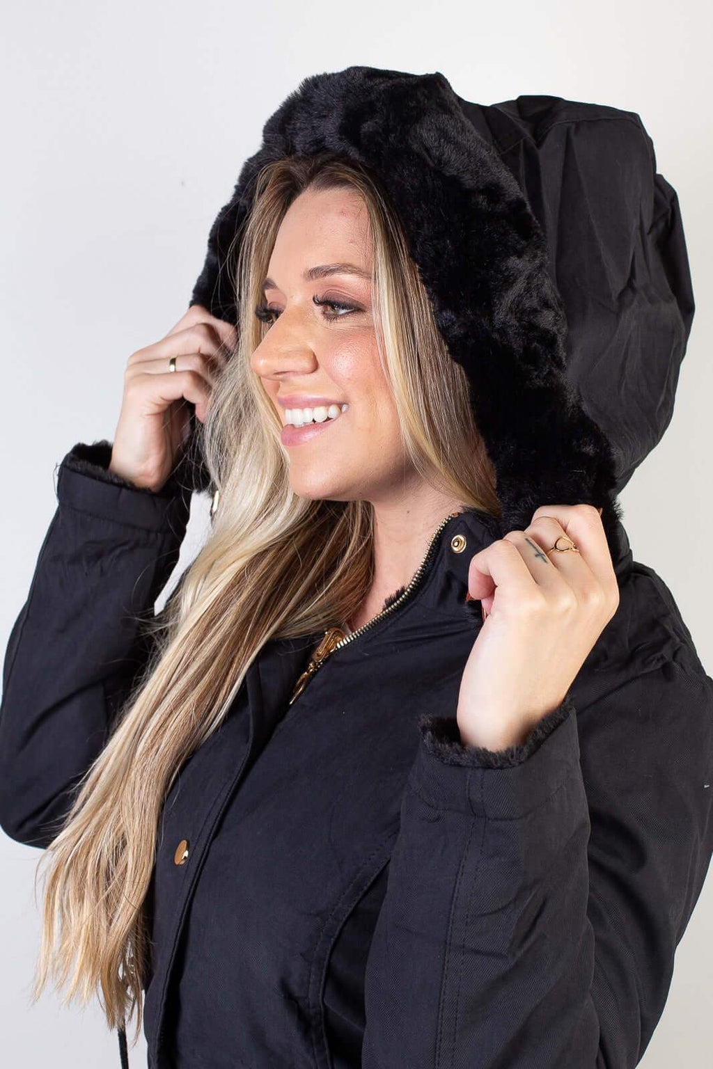 Jaqueta feminina de sarja reversível 84282 - Enluaze