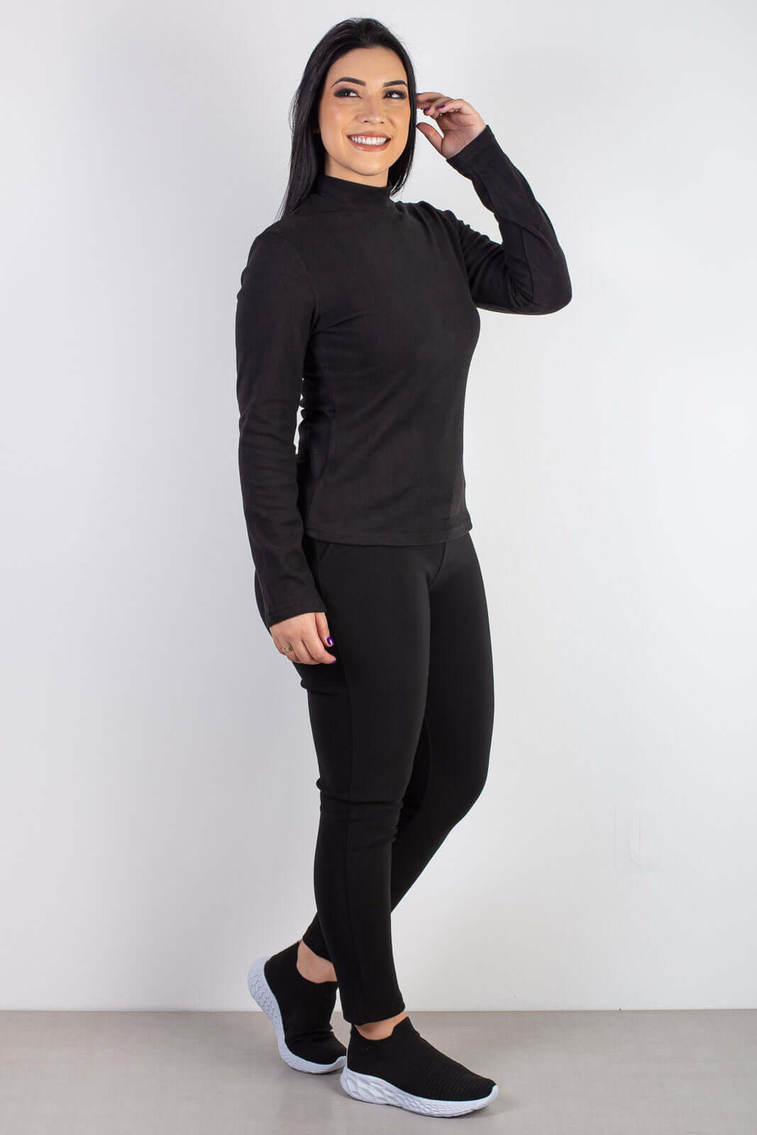 Blusa térmica segunda pele gola rolê 87356 - Enluaze