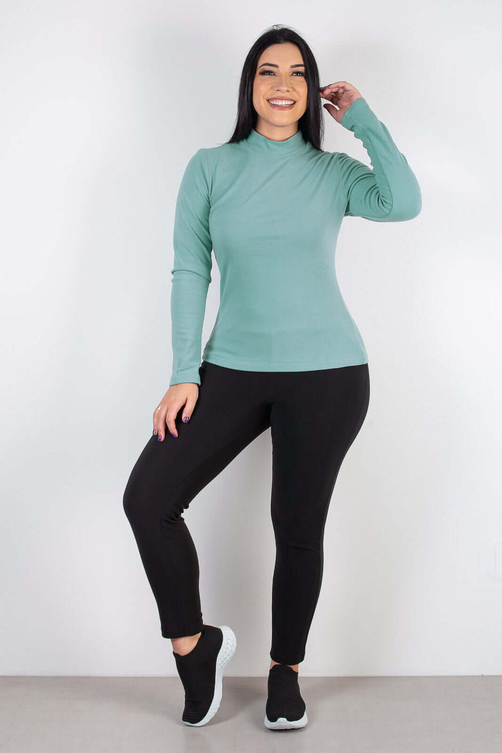 Blusa térmica segunda pele gola rolê 87356 - Enluaze