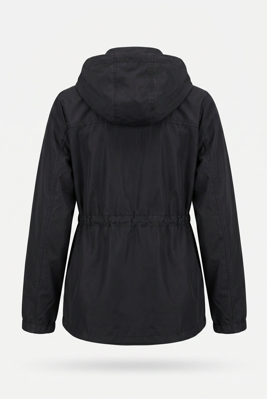 Parka feminina nylon com capuz removível 61168