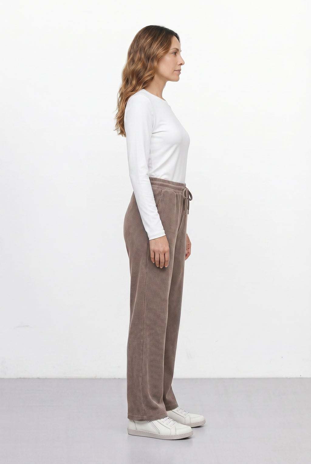 Calça reta feminina veludo 61534