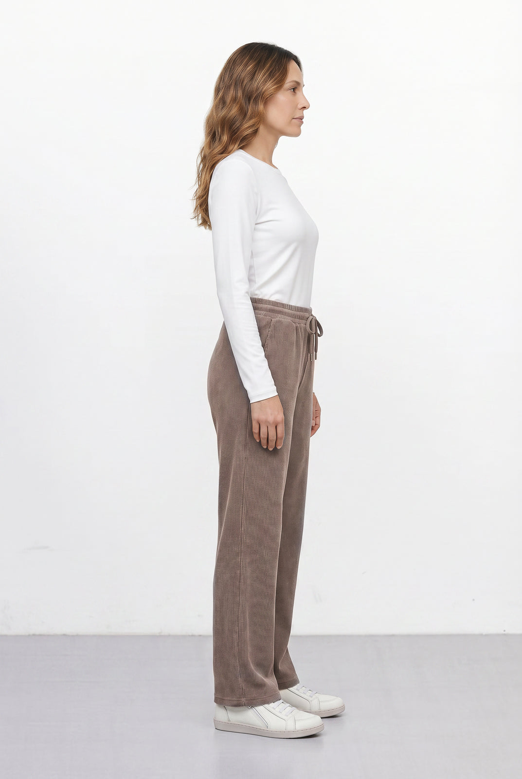 Calça reta feminina veludo 61534