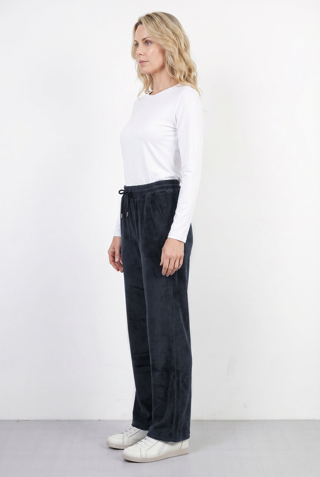 Calça reta feminina veludo 61534
