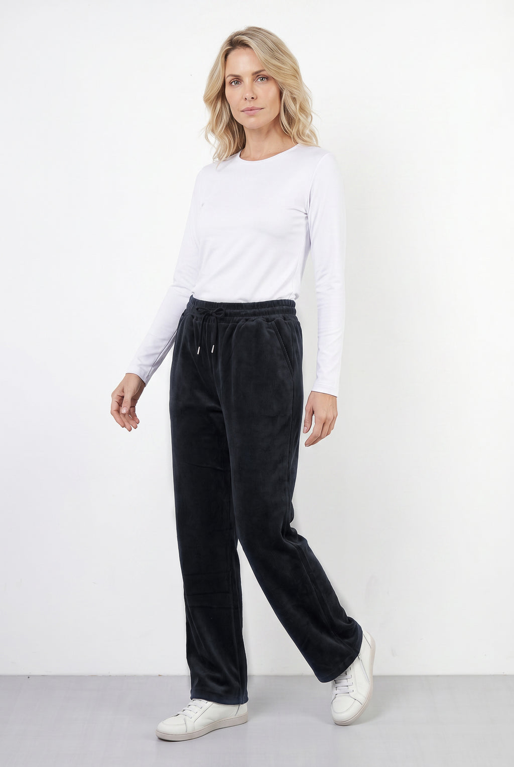Calça reta feminina veludo 61534