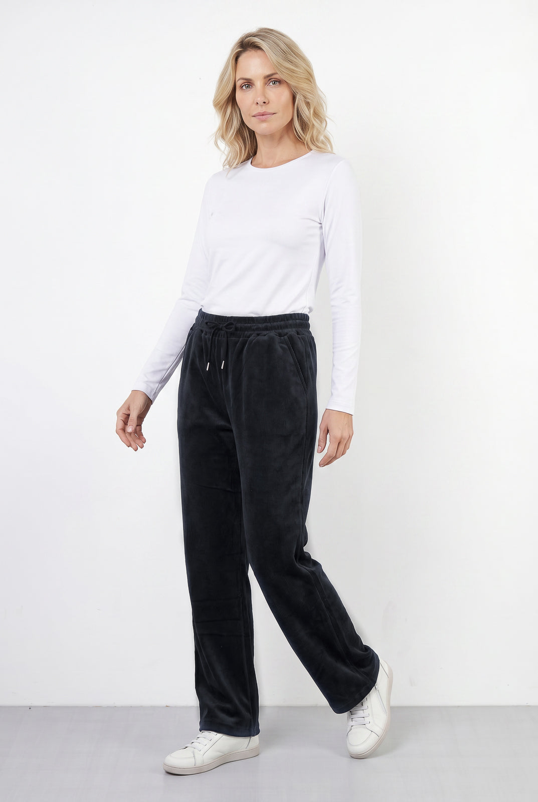 Calça reta feminina veludo 61534