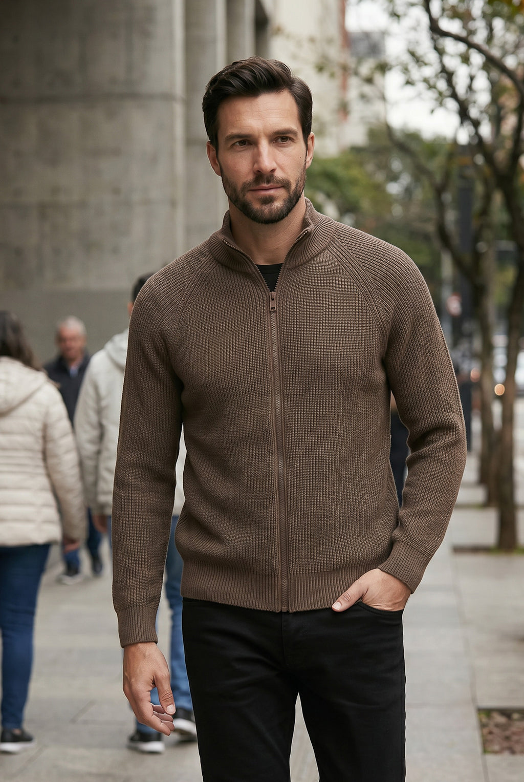 Jaqueta masculina tricot 69231