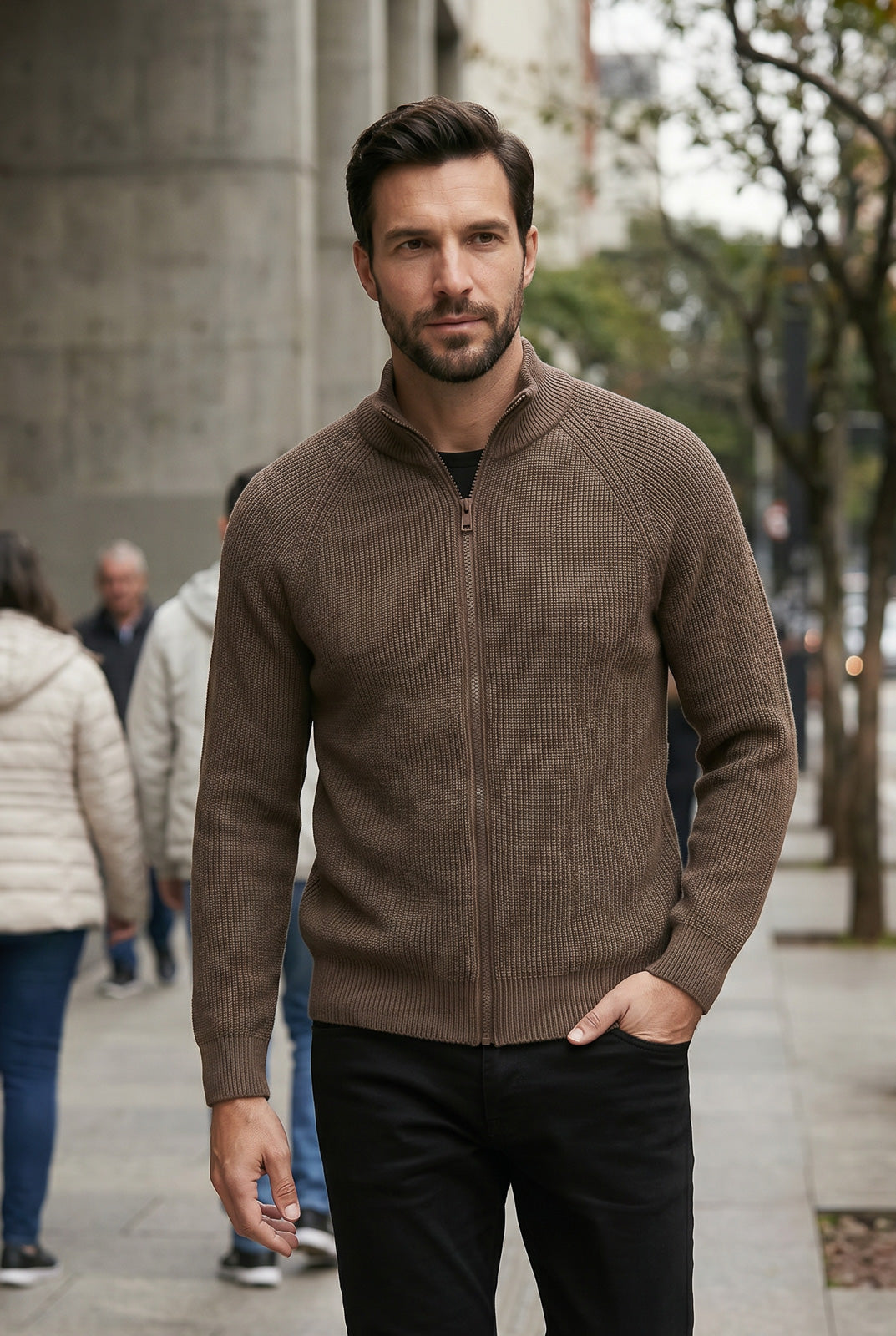 Jaqueta masculina tricot 69231