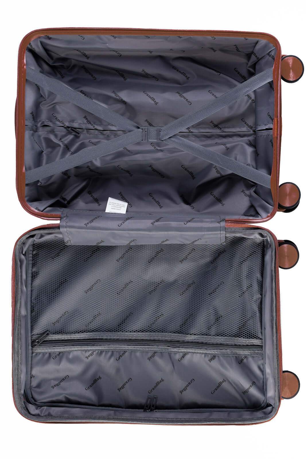 Kit 3 malas de viagem Abs 14" 20" 24" Nevada - Enluaze