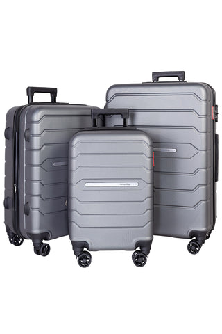 Kit 3 malas de viagem Abs 20" 24" 28" Arizona