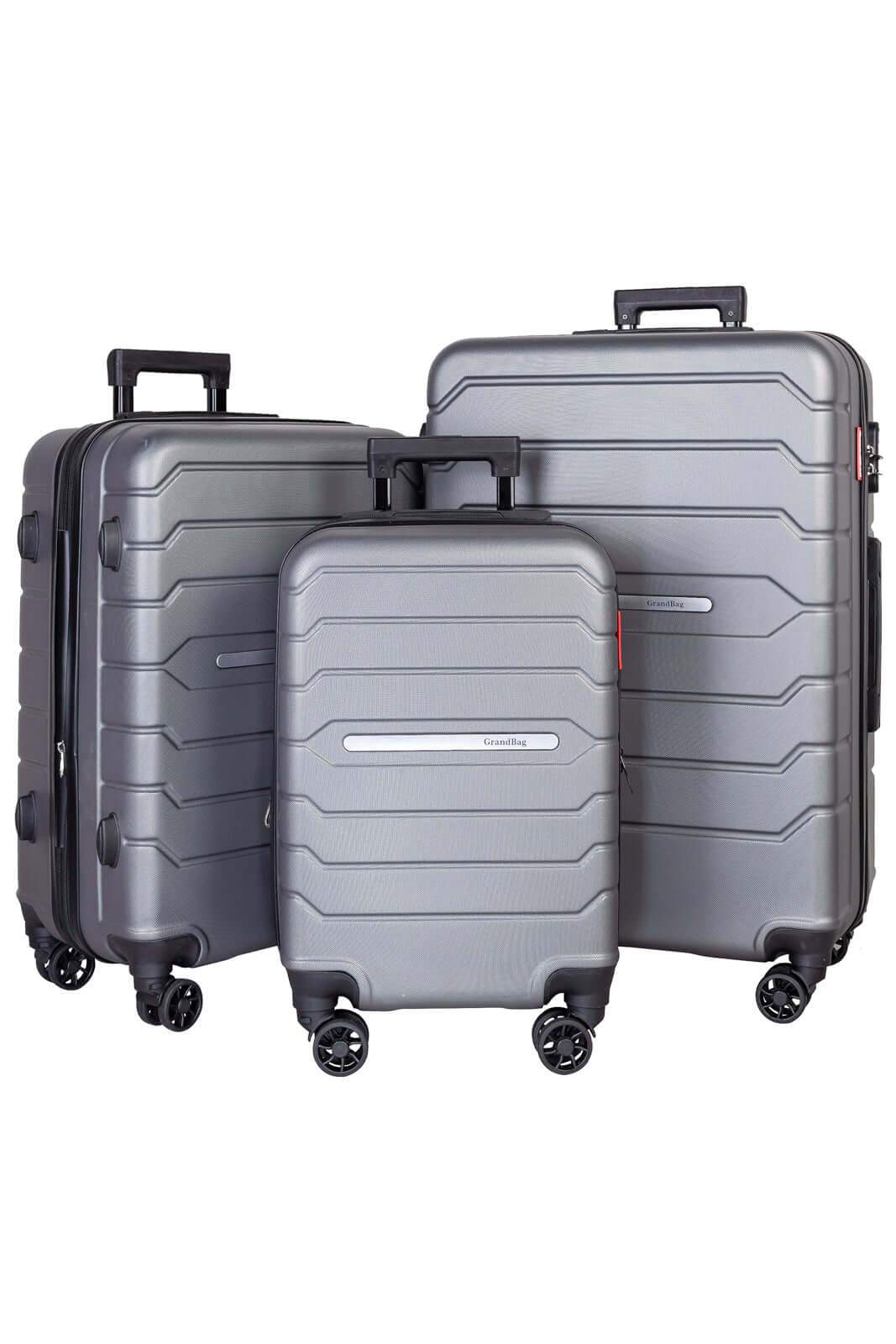 Kit 3 malas de viagem Abs 20" 24" 28" Arizona - Enluaze